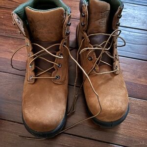 Classic Tan Leather Work Boots